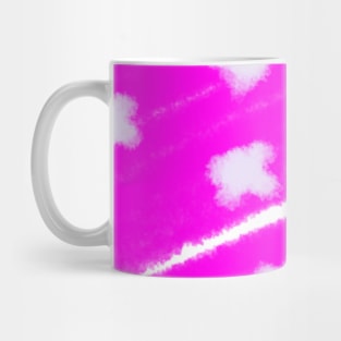 pink white star watercolor abstract art Mug